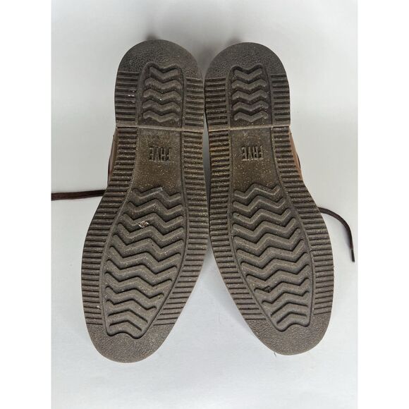 Frye Dark Brown Leather Lace Up Desert Chukka Boots Men Sz 10M US/43EU - Picture 12 of 13